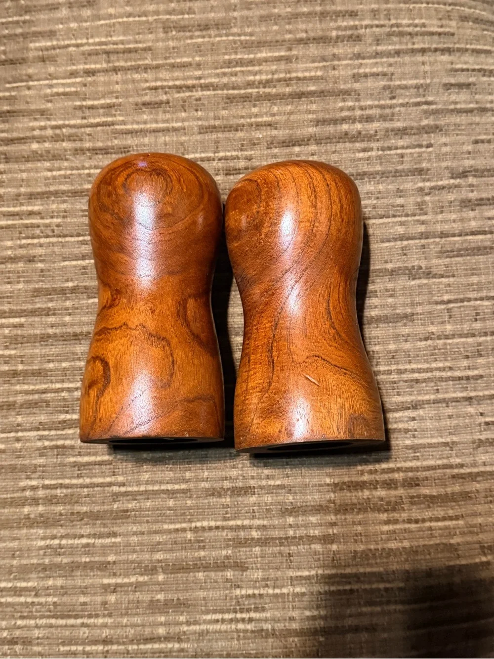 Vintage Wooden Salt & Pepper Shakers 6” Tall Teak Wood MCM Danish‎ Modern